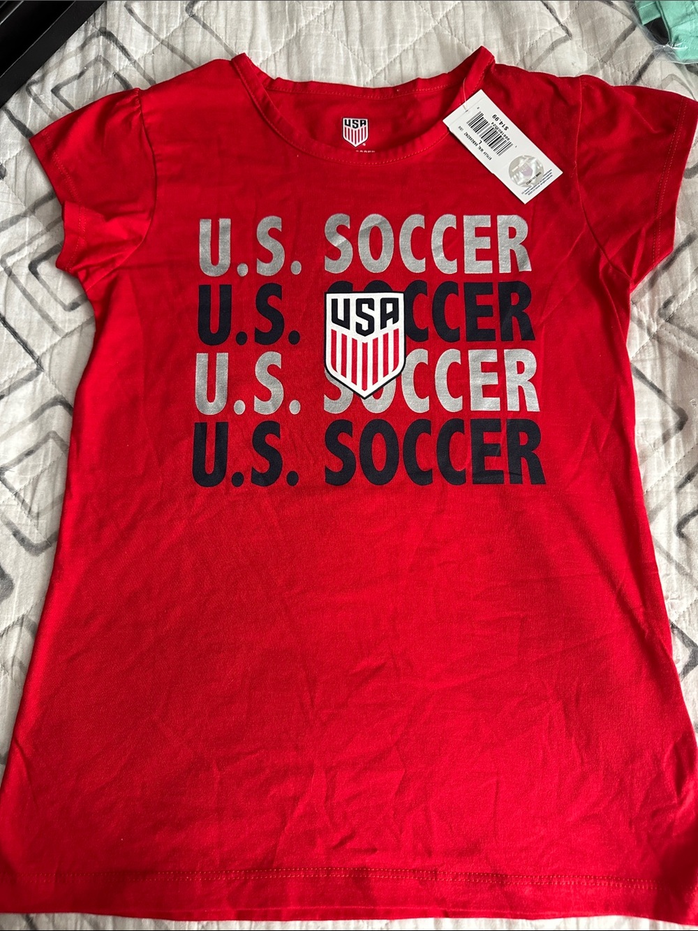 Girls' Red Graphic Tee